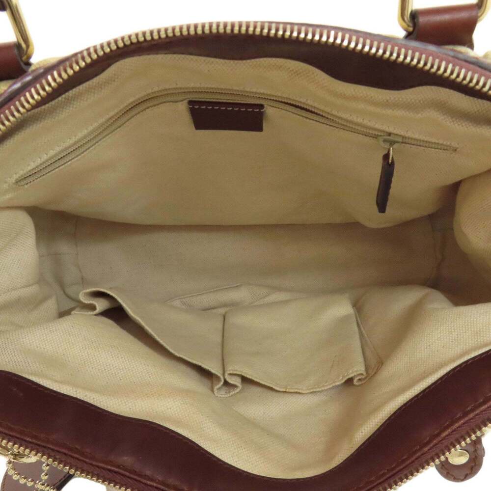 GUCCI Brown Canvas Tote Bag - Picture 5 of 16